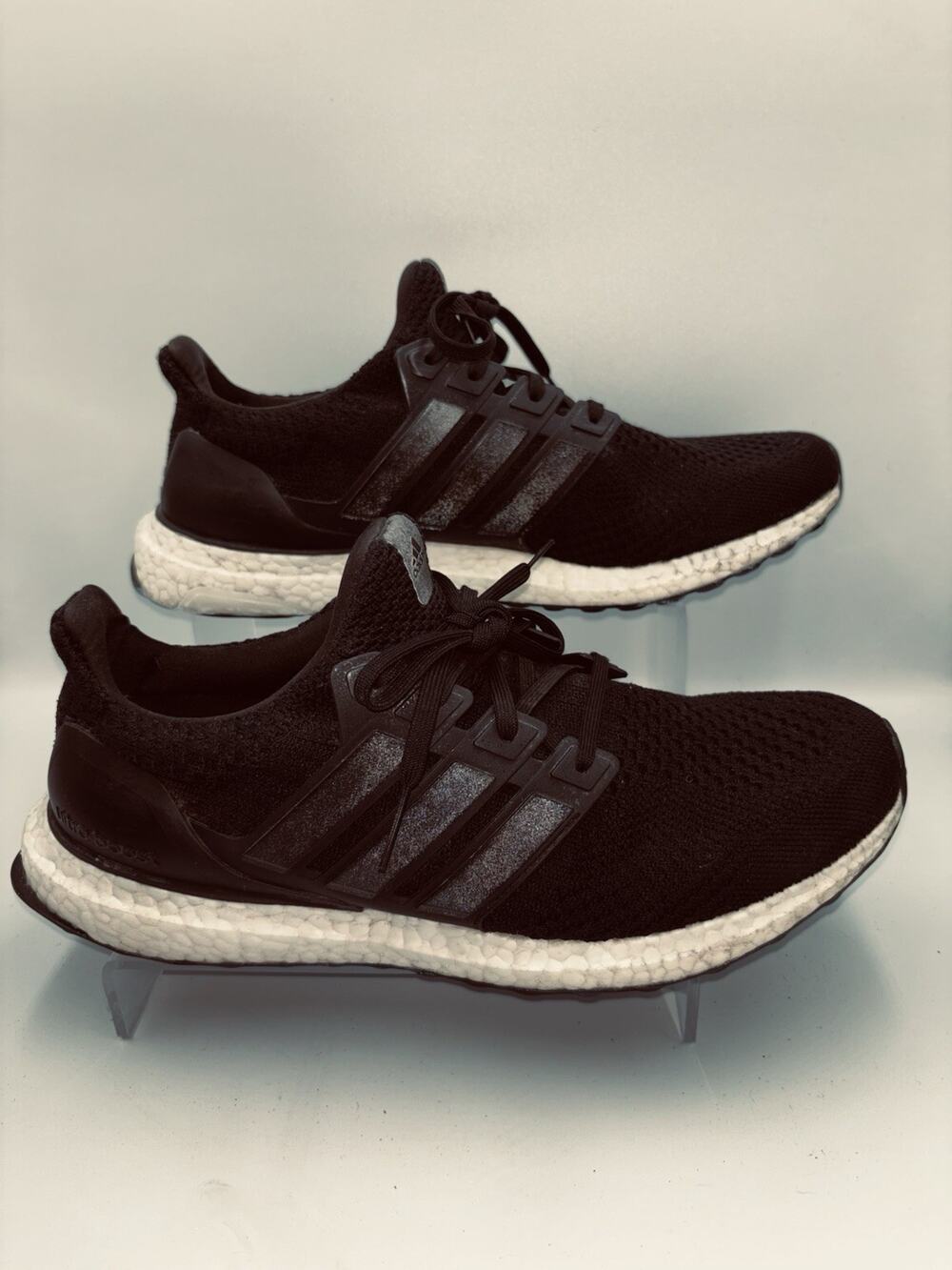 Men 11.5 Adidas Ultra Boost Running Shoes Black YYJ606004 Torsion System Black
